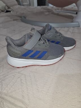 Adidas Duramo 9 Kids Grey & Blue Sneakers